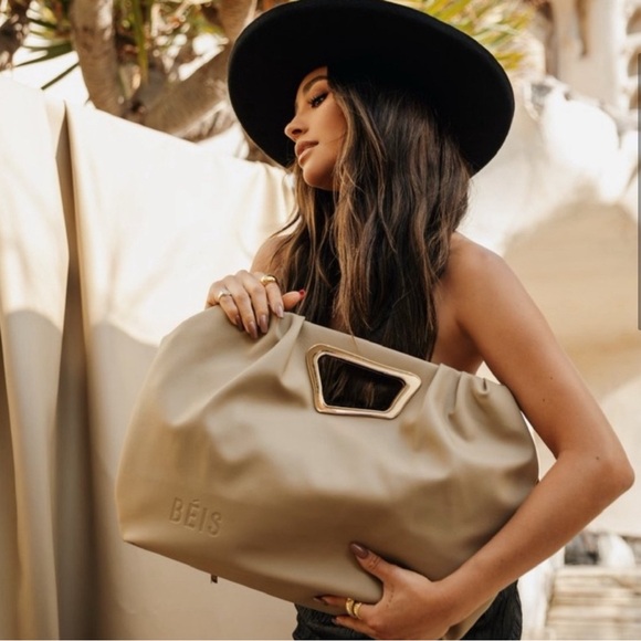 Beis Limited Edition Cactus Leather Tote in Beige - Picture 3 of 6